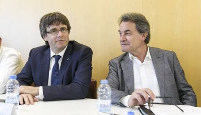 Carles Puigdemont y Artur Mas.