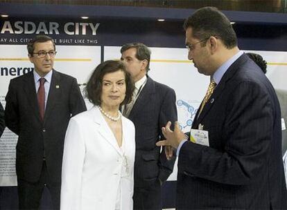 Bianca Jagger, ayer en Bilbao.