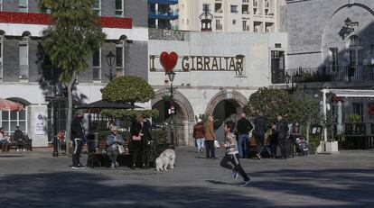 Casemates Square, en Gibraltar, el 30 de diciembre de 2020.