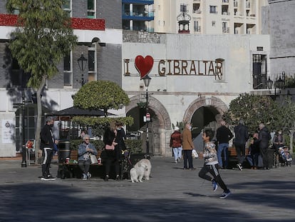 Casemates Square, en Gibraltar, el 30 de diciembre de 2020.