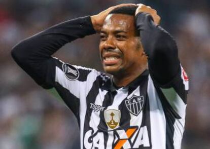 Contrato de Robinho com o Atlético vence em dezembro.