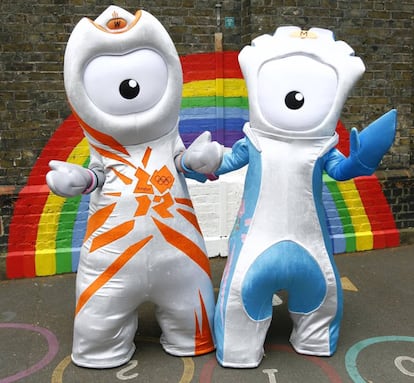 Wenlock y Mandeville, mascotas de los Juegos Olímpicos y Paralímpicos de Londres ‘12.