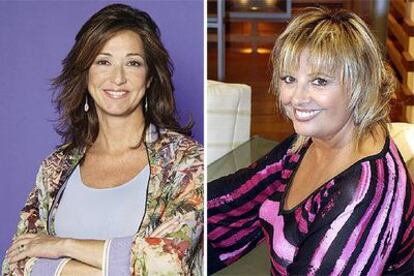 Ana Rosa Quintana, a la izquierda, y María Teresa Campos.