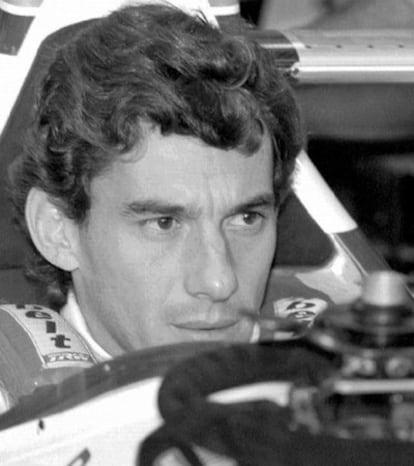 Ayrton Senna, en el circuito de Imola en 1994.