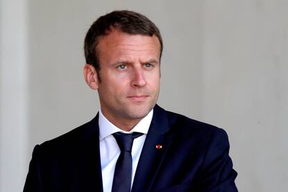 El presidente franc&eacute;s, Emmanuel Macron