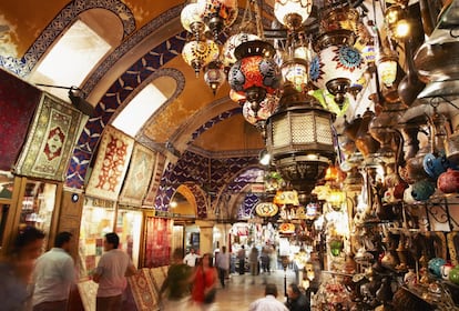 El Gran bazar de Estambul (Turquía), una visita obligada para ir de compras.