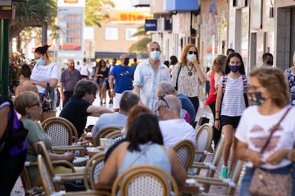 Zona comercial de Vecindario, Santa Lucía (Gran Canaria). 