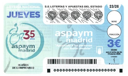 Décimo de Lotería Nacional del jueves 19 de marzo de 2026