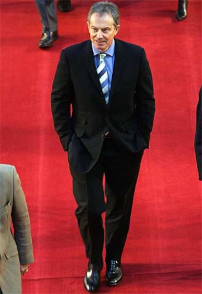 Tony Blair, en el Parlamento Europeo en diciembre.