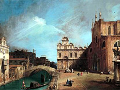<i>Canal 3,</i> de Canaletto, una de las obras de la pinacoteca Agnelli.