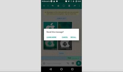 whatsapp funcion recall