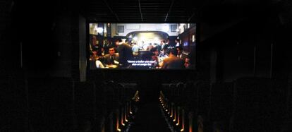 En España, las películas americanas copan las salas de cine.