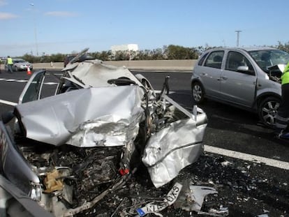 Accidente mortal causado por un kamikaze en la A-70 en Alicante en 2008.