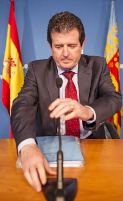 Jos&eacute; Ciscar, el viernes, tras el pleno del Consell.