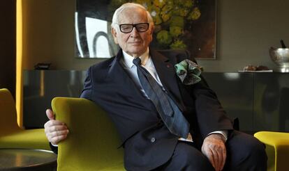 Pierre Cardin a Barcelona el 2012.