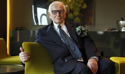 Pierre Cardin a Barcelona el 2012. 