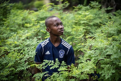 Simon Geraldson, de 17 años, activista de Haiti.