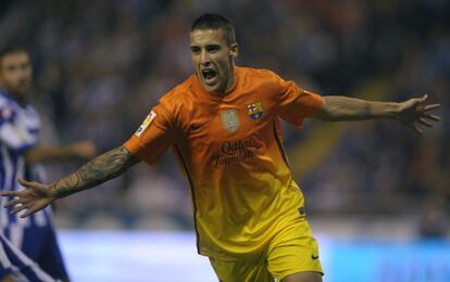 Tello celebra su gol.