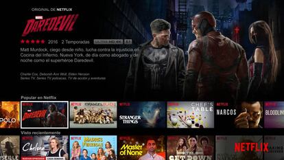 Parrilla de series de Netflix España.