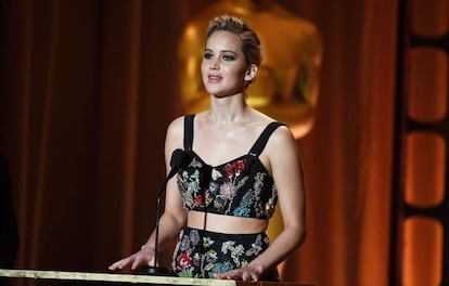 Jennifer Lawrence, el pasado 11 de noviembre en la gala anual del gobernador