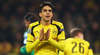 Marc Bartra durante un partido con el Dortmund.