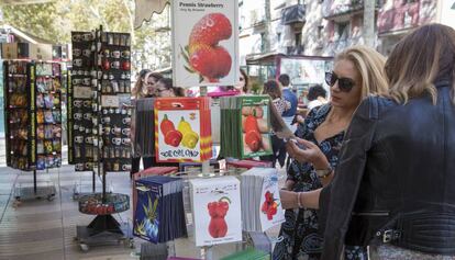 Los pimientos de formas fálicas de La Rambla.