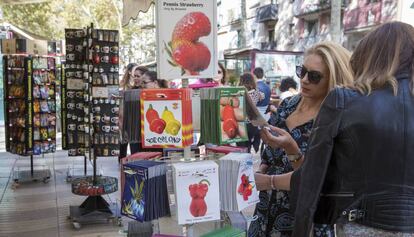 Los pimientos de formas fálicas de La Rambla. 