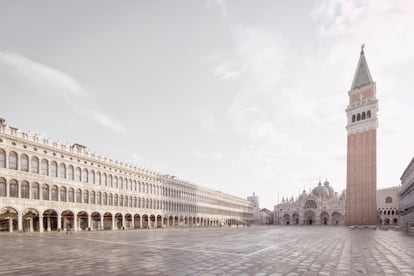 Fachada de la Procaturie Vecchie, una de las alas de las procuradurías que construyen el perímetro de la plaza veneciana de San Marco.