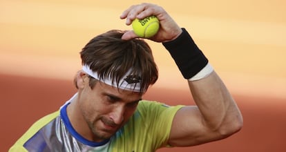 Ferrer, durante el partido de cuartos contra Murray.