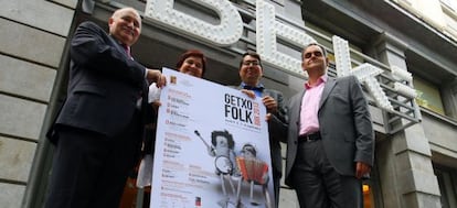 Los organizadores de Festival de Folk de Getxo presentan este miércoles el programa de la próxima edición en Bilbao. 