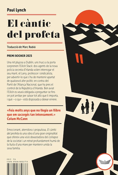 Portada de 'El càntic del profeta', de Paul Lynch