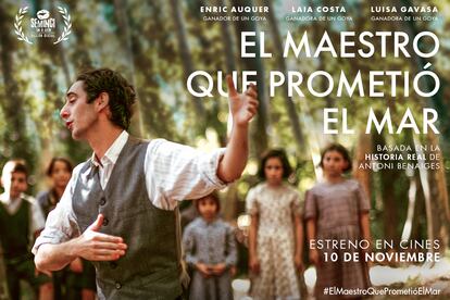 Cartel película 'El maestro que prometió el mar'