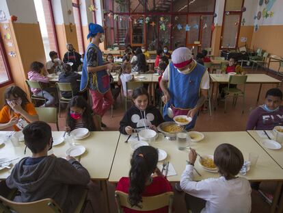 Comedor de una escuela pública de Barcelona.