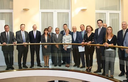 Comité ejecutivo de la CEV que ha decidido sumarse a la manifestación por la financiación.