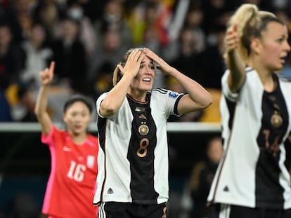 Sydney Lohmann, durante el partido de Alemania ante Corea en el Mundial.