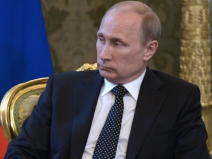 El presidente ruso, Vlad&iacute;mir Putin, el viernes durante una reuni&oacute;n en el Kremlin