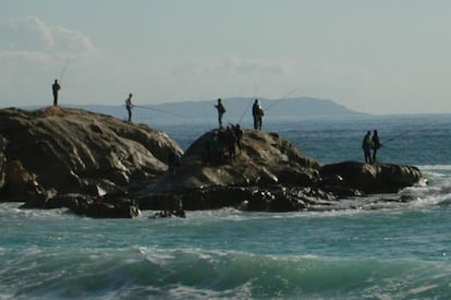 Pescadores en Zahara de los Atunes (C&aacute;diz).