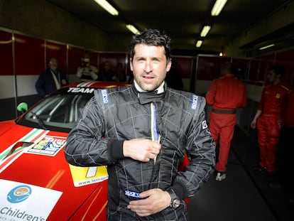 Patrick Dempsey, antes de su participación en la carrera de Le Mans en 2009.