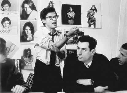 Avedon y Ben Fernandez durante una Master Class, 1967.