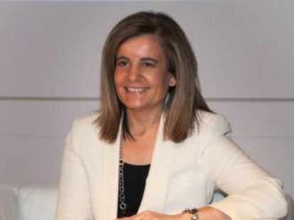 La ministra de Empleo, Fátima Báñez, en un acto oficial esta semana.