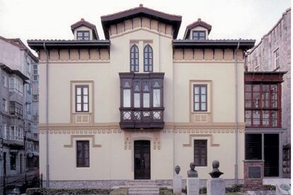 Fachada de la Casa Museo Menéndez Pelayo de Santander, que acoge la sede de la Fundación Gerardo Diego.