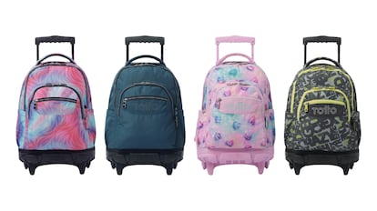 Mochila con ruedas, de Totto.