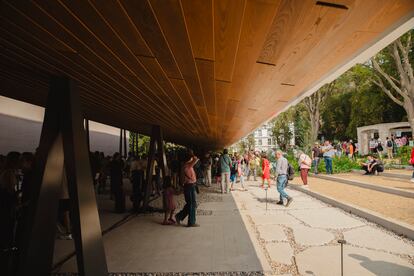 La entrada del Centro de Arte Moderno Gulbenkian, en la capital portuguesa.