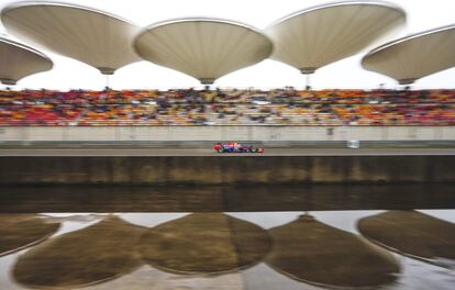 Ricciardo, en acción durante la sesión clasificatoria.