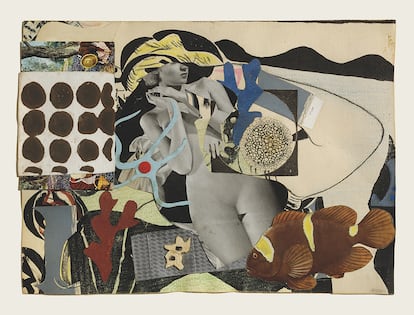 Paisaje Erótico, 1942 . Collage sobre papel.
Eileen Agar/ Estate of Eileen Agar/ Bridgeman Images