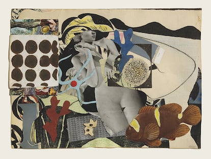 Paisaje Erótico, 1942 . Collage sobre papel.
Eileen Agar/ Estate of Eileen Agar/ Bridgeman Images