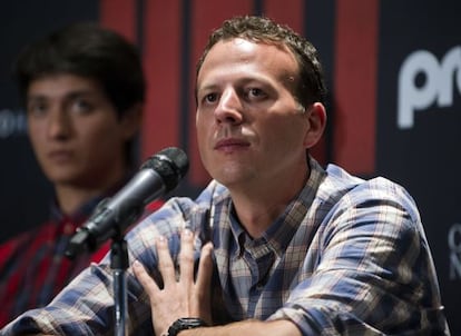 El director Amat Escalante en la Cineteca Nacional de México.