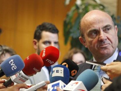 El ministre Luis de Guindos, divendres passat a Madrid.