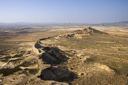 Las Bardenas Reales son una zona semidesértica del sureste de Navarra.