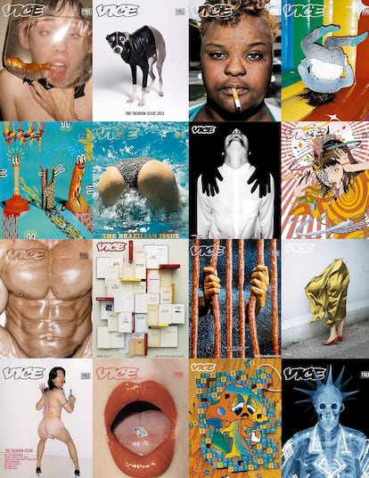 Una selección de las escandalosas portadas de Vice.